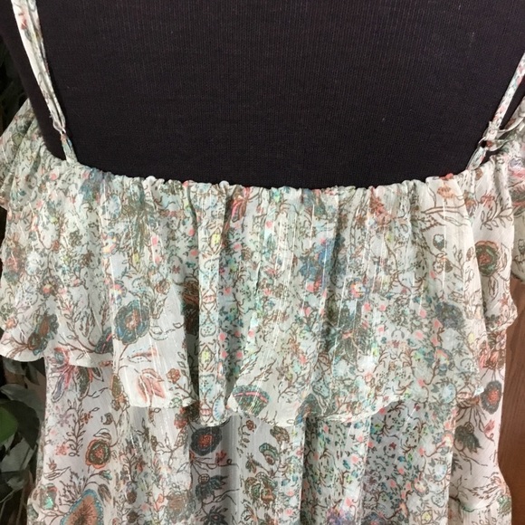 VICTORIA’S Secret XS cami style layered front floral semi sheer - Picture 7 of 15